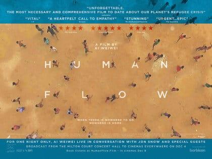 HUMAN FLOW UK Quad Poster thumb